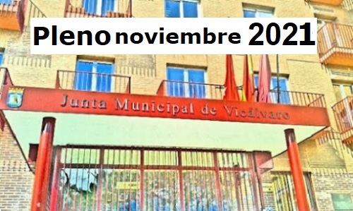Pleno Vicálvaro noviembre 2021