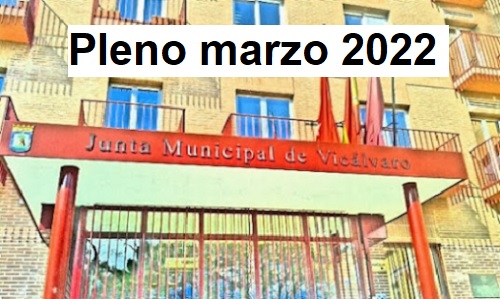 pleno de vicálvaro marzo 2022